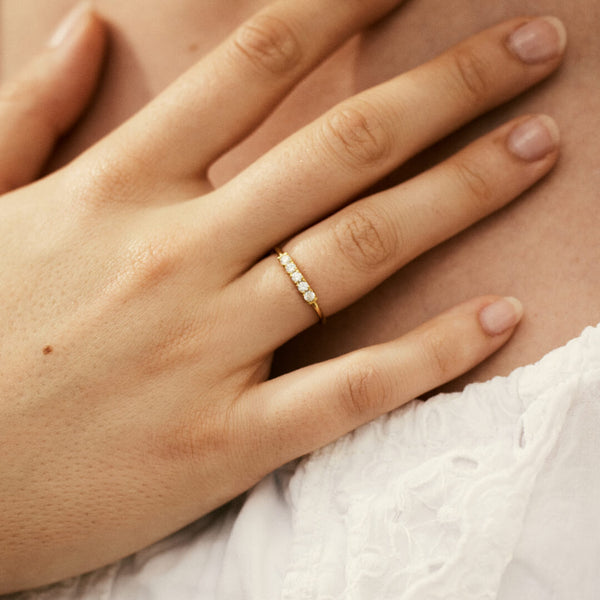 Bague Alma Or jaune 18K recyclé Sample Slow Jewelry