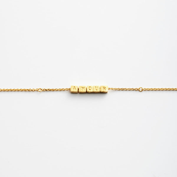 Bracelet Perso Argent 925 plaqué or Sample Slow Jewelry