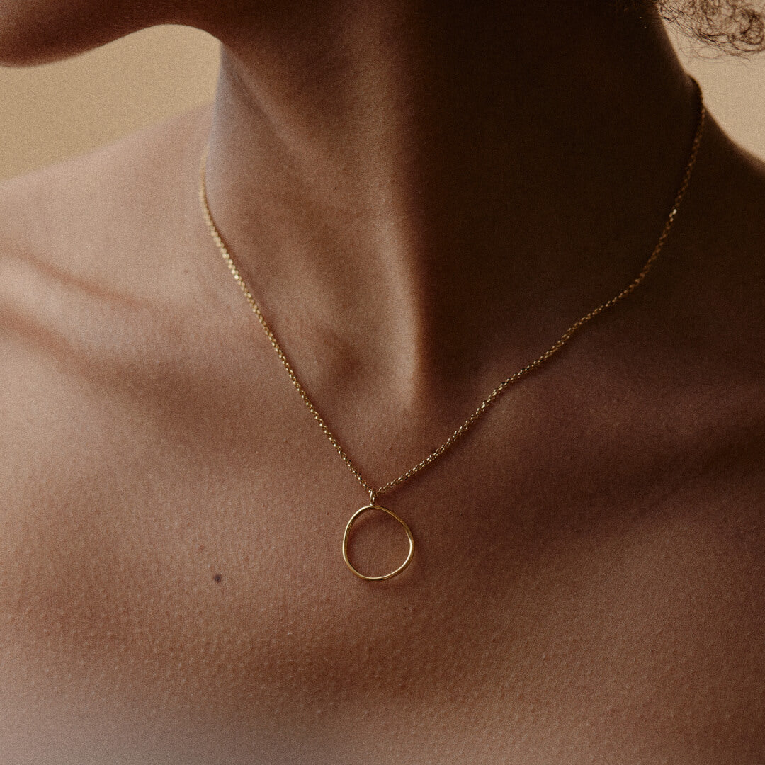 Collier Femme Argent 925 Avec Pendentif Coccinelle - Plaqué Or Jaune - Longueur 45cm - Style Vénitien Porte-bonheur
