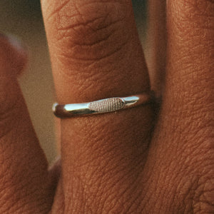 Alliance Dune empreinte Or 18k recyclé Sample Slow Jewelry
