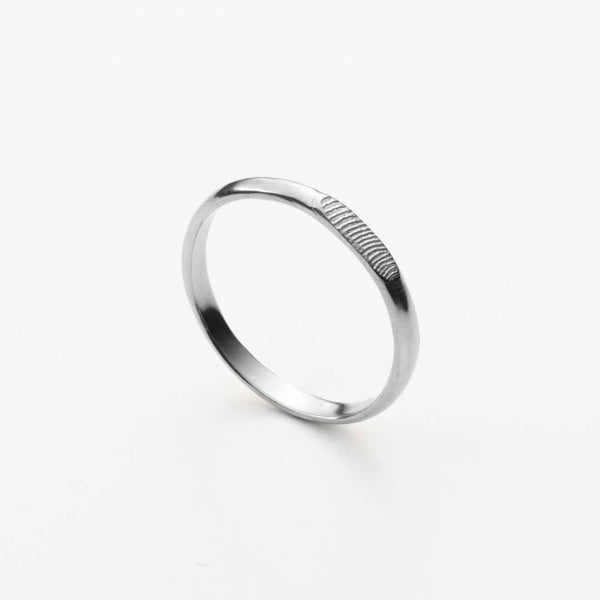Alliance Dune empreinte Or 18k recyclé Sample Slow Jewelry