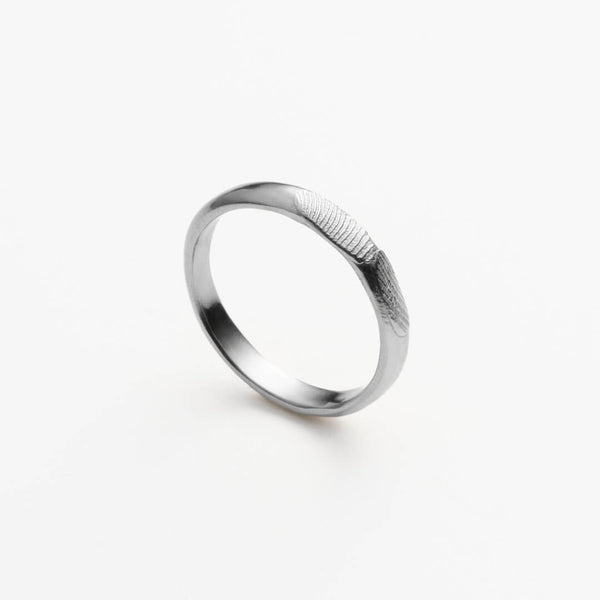 Alliance Dune empreinte Or 18k recyclé Sample Slow Jewelry