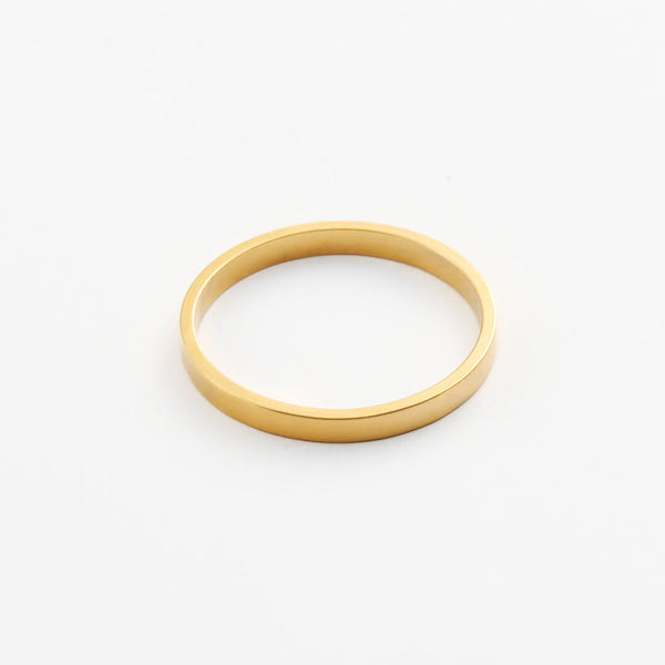 Alliance Ruban lisse Or 18k recyclé Sample Slow Jewelry