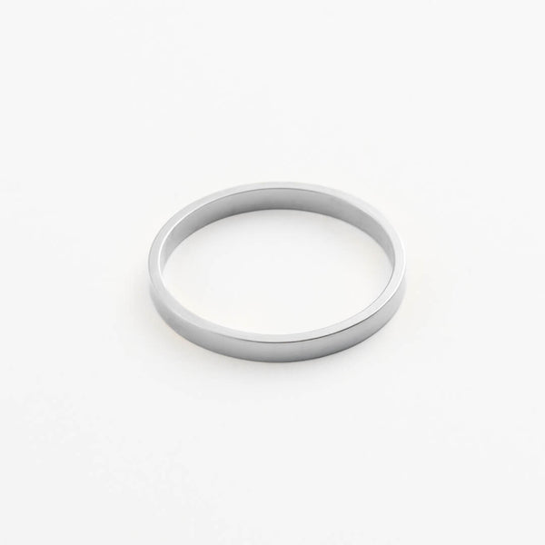 Alliance Ruban lisse Or 18k recyclé Sample Slow Jewelry