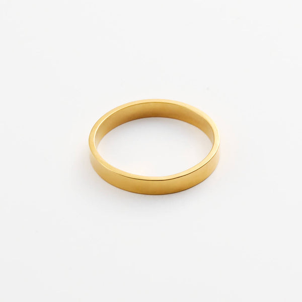 Alliance Ruban lisse Or 18k recyclé Sample Slow Jewelry