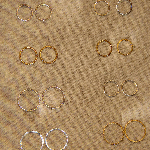Atelier je fabrique mes boucles d'oreilles en argent 925 (plaqué or) Sample - Slow Jewelry