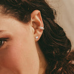 Boucles d'oreilles OLA 01 argent recyclé Sample Slow Jewelry