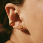 Boucles d'oreilles OLA 01 argent 925 plaqué or Sample Slow Jewelry