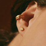 Boucles d'oreilles OLA 01 argent 925 plaqué or Sample Slow Jewelry