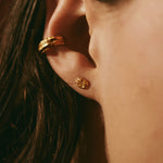 Boucles d'oreilles OLA 01 argent 925 plaqué or Sample Slow Jewelry