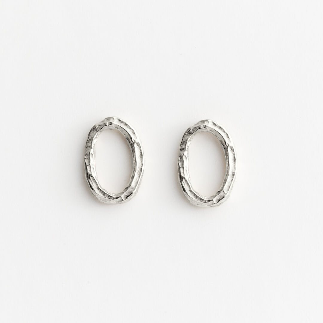 Boucles d'oreilles OLA 02 argent recyclé Sample Slow Jewelry
