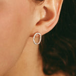 Boucles d'oreilles OLA 02 argent recyclé Sample Slow Jewelry