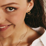 Boucles d'oreilles OLA 02 argent 925 plaqué or Sample Slow Jewelry