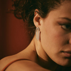 Boucles d'oreilles OLA 03 argent recyclé Sample Slow Jewelry