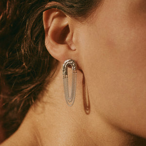 Boucles d'oreilles OLA 03 argent recyclé Sample Slow Jewelry
