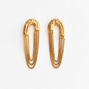 Boucles d'oreilles OLA 03 argent 925 plaqué or Sample Slow Jewelry