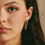 Boucles d'oreilles OLA 03 argent 925 plaqué or Sample Slow Jewelry
