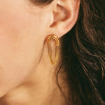 Boucles d'oreilles OLA 03 argent 925 plaqué or Sample Slow Jewelry