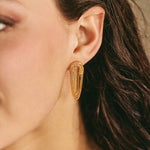 Boucles d'oreilles OLA 03 argent 925 plaqué or Sample Slow Jewelry