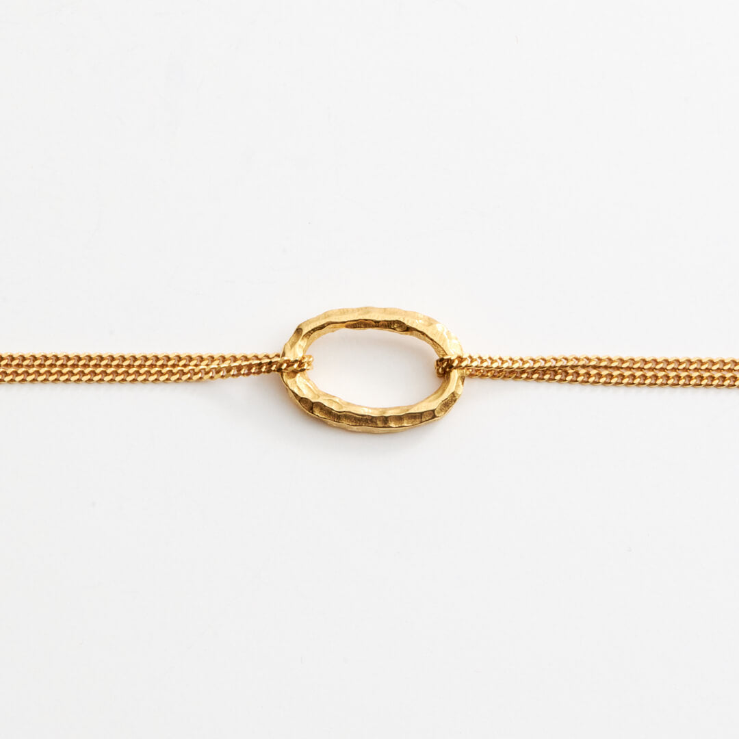 Bracelet Ola 01 Argent 925 plaqué or recyclé Sample Slow Jewelry