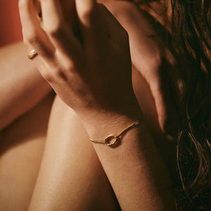 Bracelet Ola 01 Argent 925 plaqué or recyclé Sample Slow Jewelry