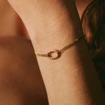 Bracelet Ola 01 Argent 925 plaqué or recyclé Sample Slow Jewelry