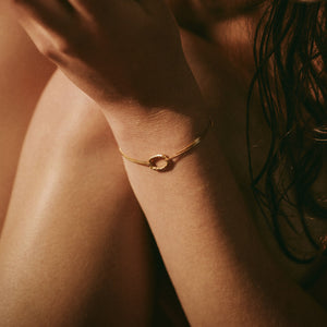 Bracelet Ola 01 Argent 925 plaqué or recyclé Sample Slow Jewelry