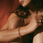 Bracelet Ola 02 Argent 925 plaqué or recyclé Sample Slow Jewelry
