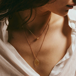 Collier OLA 01 argent 925 plaqué or Sample Slow Jewelry