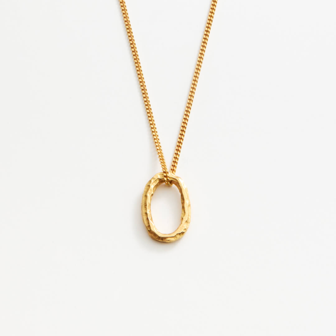 Collier OLA 02 argent 925 recyclé plaqué or Sample Slow Jewelry