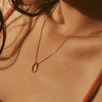 Collier OLA 02 argent 925 recyclé plaqué or Sample Slow Jewelry