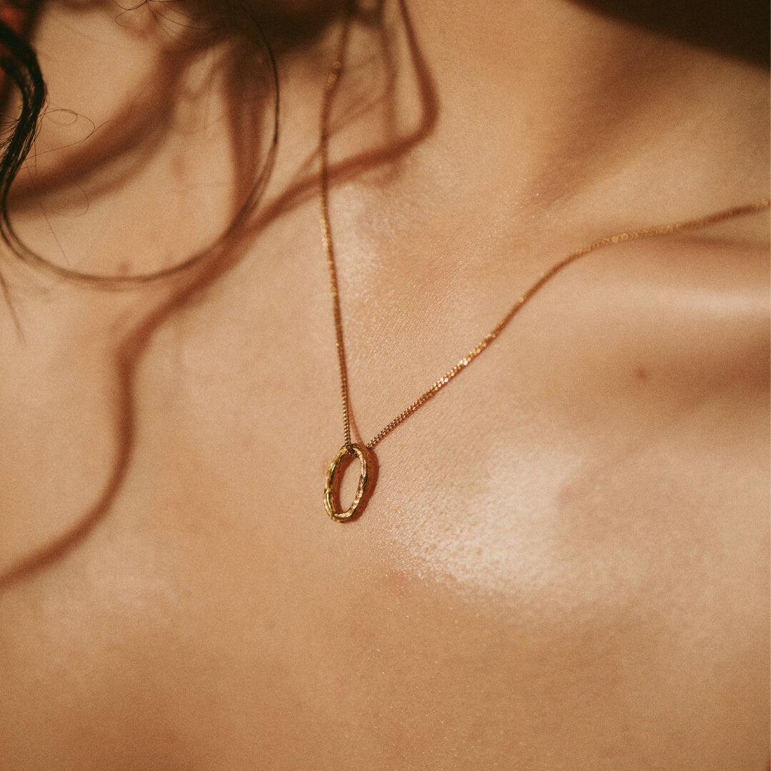 Collier OLA 02 argent 925 recyclé plaqué or Sample Slow Jewelry