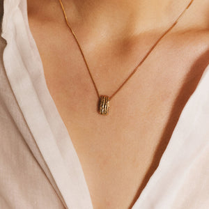 Collier OLA 03 argent recyclé plaqué or Sample Slow Jewelry