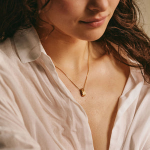 Collier OLA 03 argent recyclé plaqué or Sample Slow Jewelry
