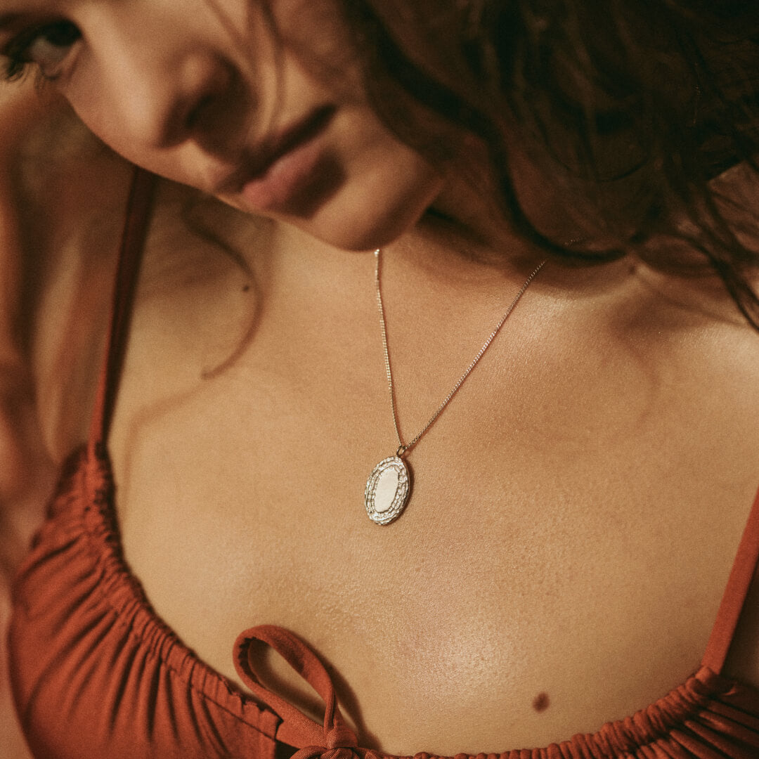 Collier OLA 04 argent 925 recyclé plaqué or Sample Slow Jewelry
