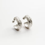 Créoles OLA 02 argent recyclé Sample Slow Jewelry