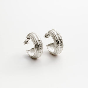 Créoles OLA 02 argent recyclé Sample Slow Jewelry