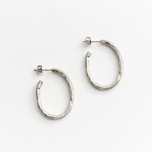 Créoles OLA 03 argent recyclé Sample Slow Jewelry