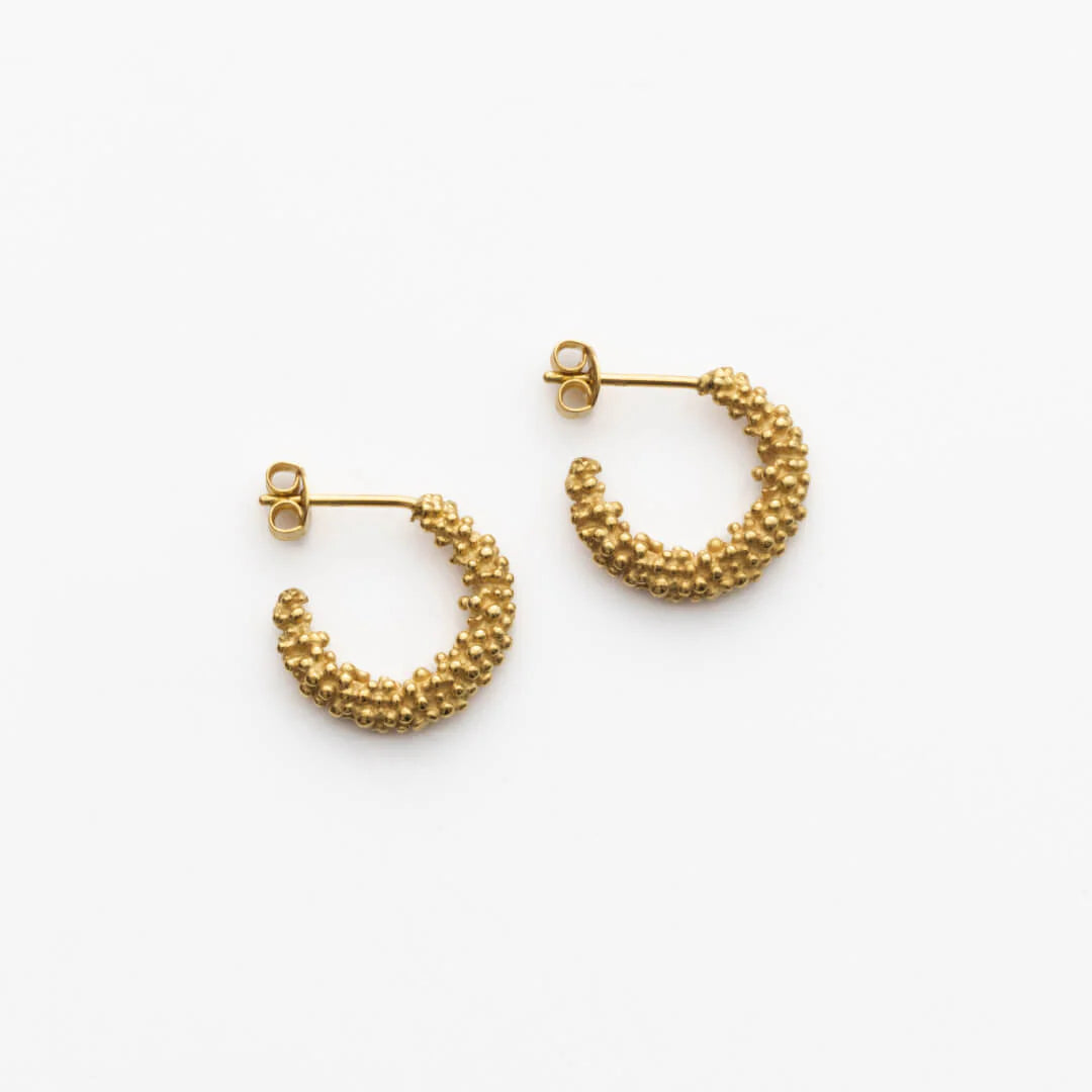 Créoles Cora Argent 925 plaqué or Sample Slow Jewelry