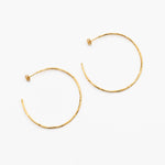 Créoles Macha 02 Argent 925 plaqué or Sample Slow Jewelry