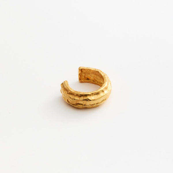 Earcuff OLA argent recyclé plaqué or Sample Slow Jewelry