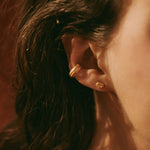 Earcuff OLA argent recyclé plaqué or Sample Slow Jewelry