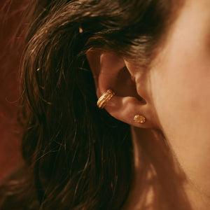 Earcuff OLA argent recyclé plaqué or Sample Slow Jewelry