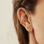 Earcuff Sia 02 Argent 925 plaqué or Sample Slow Jewelry