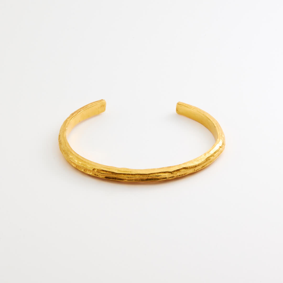 Jonc Ola Argent 925 plaqué or recyclé Sample Slow Jewelry