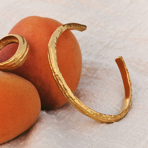 Jonc Ola Argent 925 plaqué or recyclé Sample Slow Jewelry