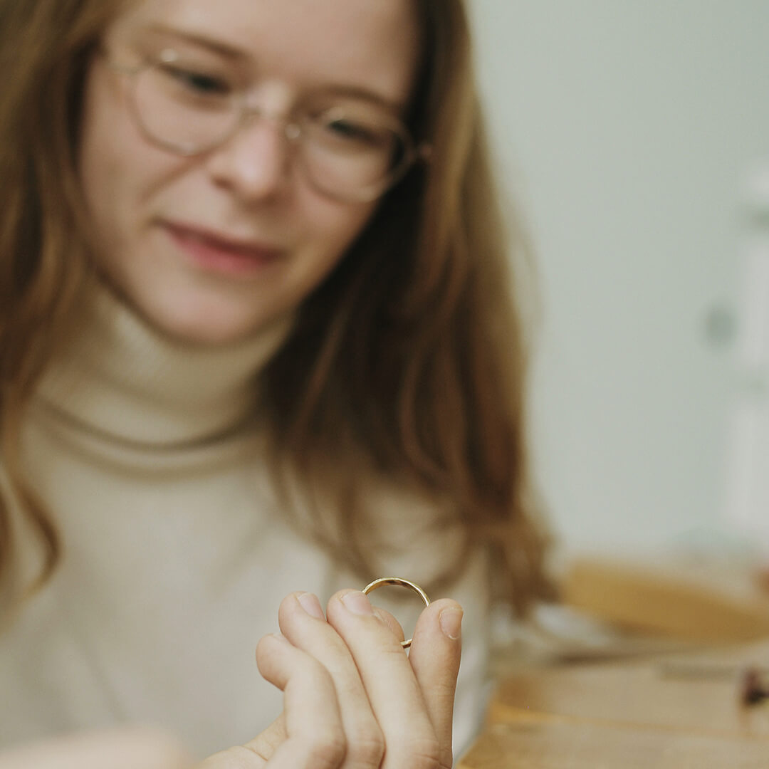 Atelier Nous fabriquons nos alliances Sample Slow Jewelry Bruxelles