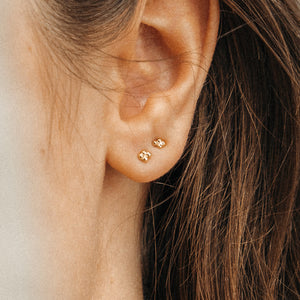 Boucles d'oreilles Cora Argent 925 plaqué or Sample Slow Jewelry