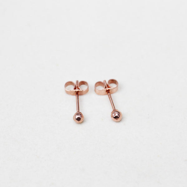 Boucles d’oreilles Saga Argent 925 plaqué or rose Sample slow jewelry